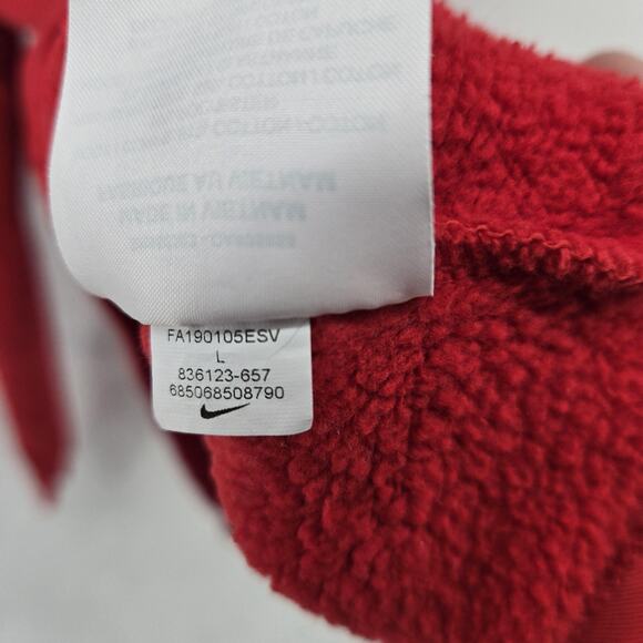 Nike Hoodie Mens Large Pullover Athletic Kangaroo Pocket 836123-657 Swoosh - Picture 9 of 10